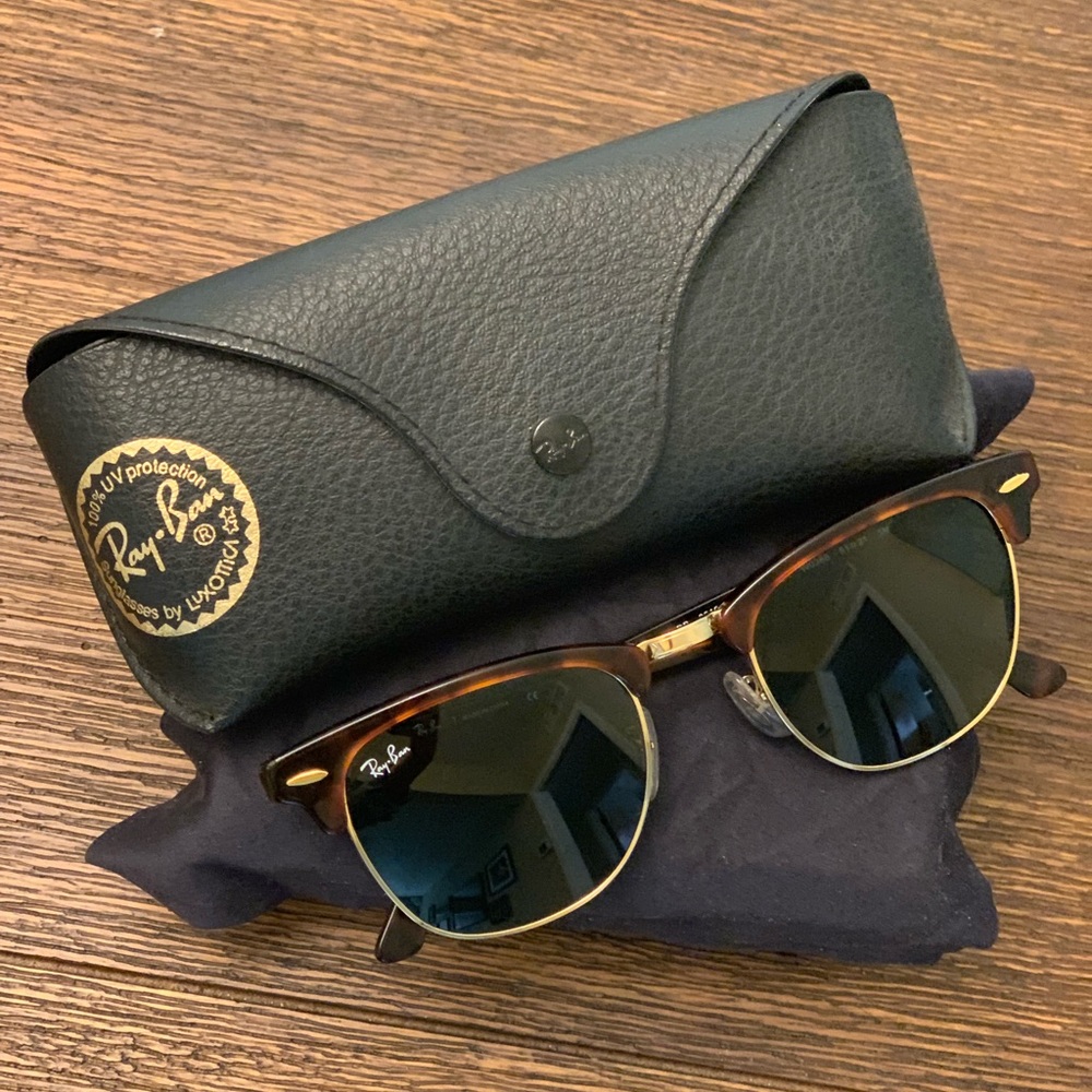 Ray-Ban Clubmaster Tortoise 51-21 Grey-Green